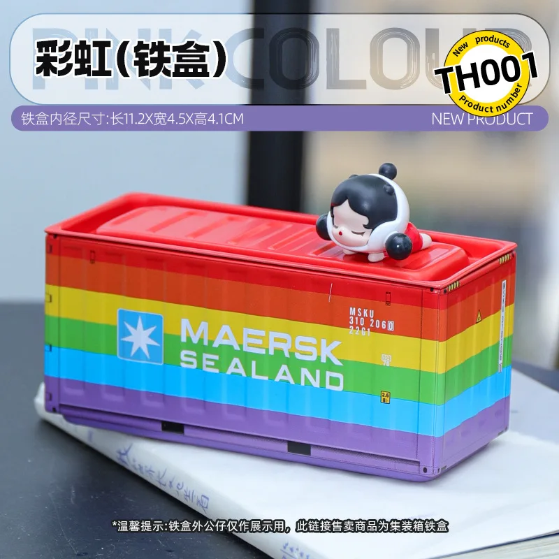 الإبداعية صندوق تخزين الحديد الصغير منظم سطح المكتب حاوية العناصر الصغيرة تحصيل صندوق تخزين هدايا الاطفال ديكور مصغر #2