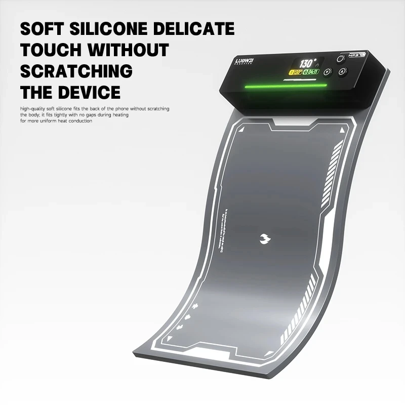 LUOWEI LW-HP3 Screen Heating Platform 12-inch Heating Platform Soft Silicone Delicate Touch without Scratching the Device