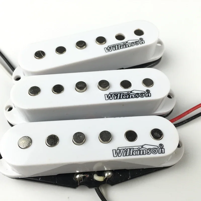 New white Wilkinson WOVS Electric Guitar Pickups Lic Vintage Voice Single Coil Pickups for ST Guitar