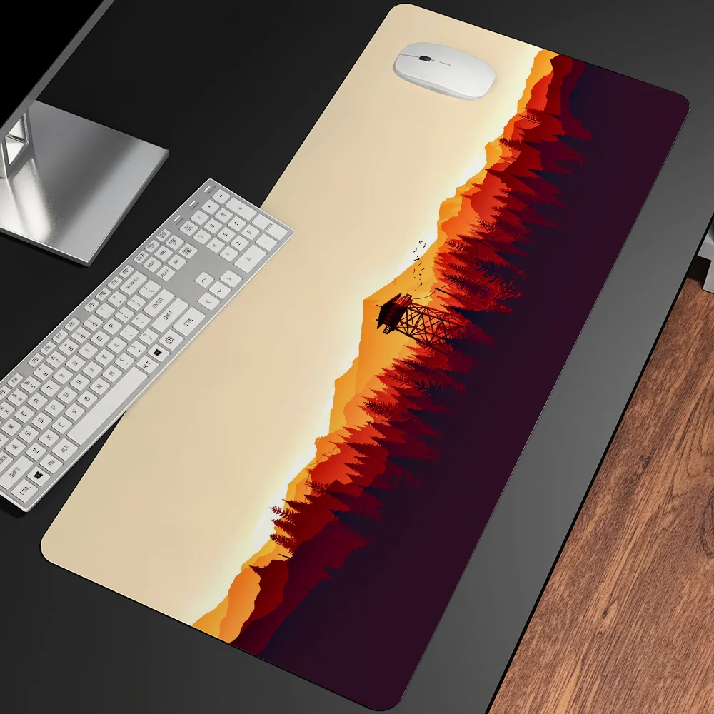 لوحة ماوس ألعاب كرتونية مخصصة ، حصير لوحة المفاتيح ، حصيرة مكتب ، إكسسوارات لغرفة نوم الفتيات المراهقات ، جلد غابة ساعة النار ، أنيمي #6