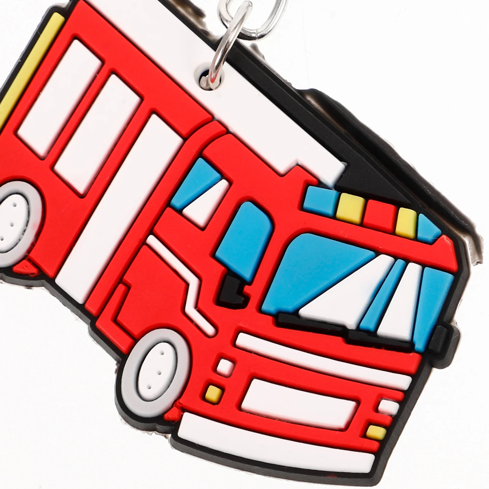 

4pcs Firefighter Keychain Miniature Extinguisher Decorative Keyring Hanging Bag Pendant Gift Idea Practical Lightweight