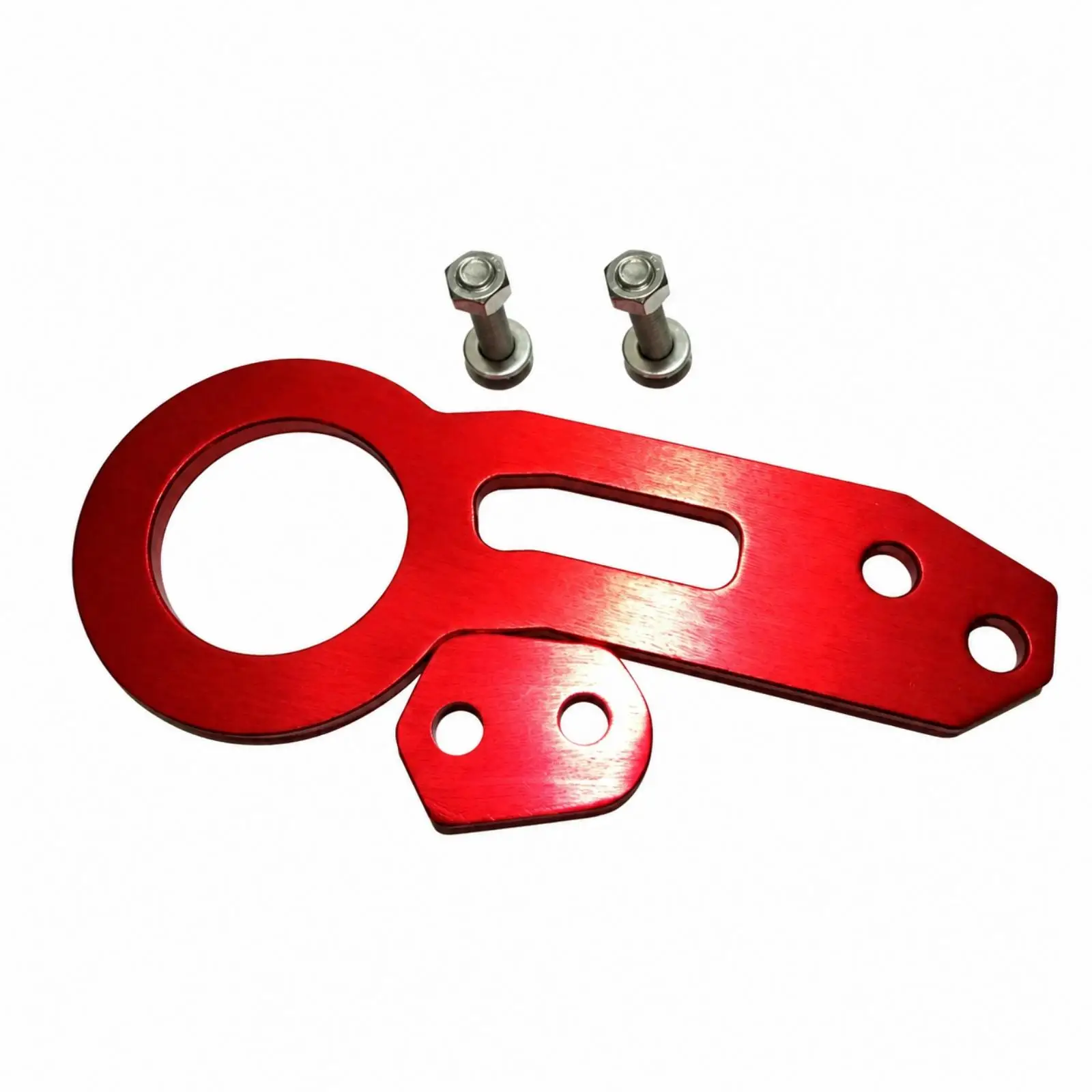 Offroad Recovery Tow Hook Trailer Hitch for Vehicle Rear Towing Point with Large Circular Eye and Mounting Plate