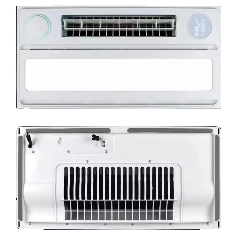 Integrated ceiling, embedded blowing and lighting, two-in-one kitchen  remote control cooler fan.