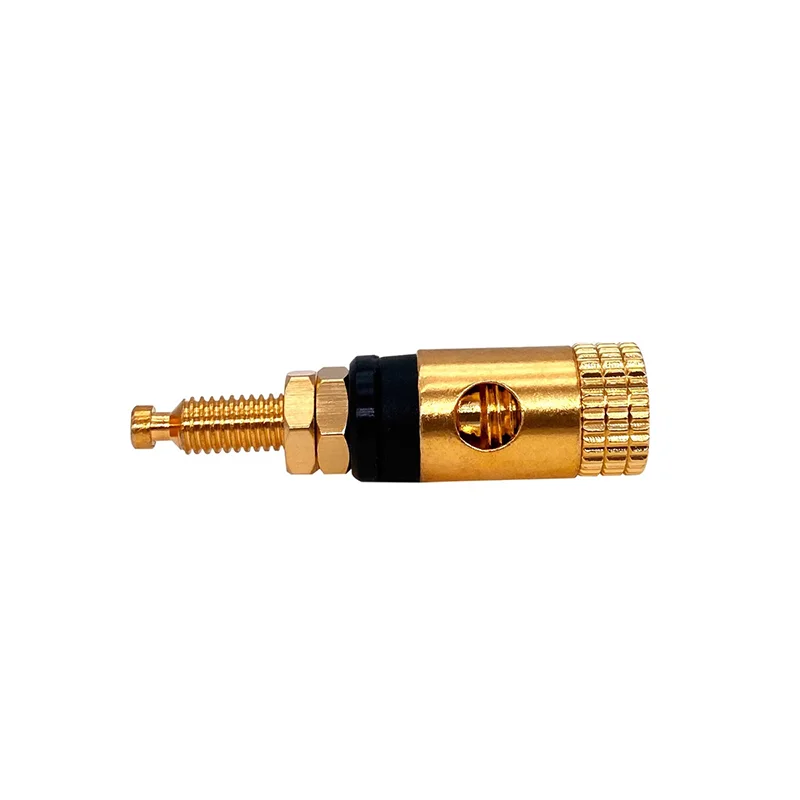 8Pcs Copper Speaker Socket Audio Speaker Terminal Connector Binding Post Amplifier Cupper Gold-plated Banana Socket