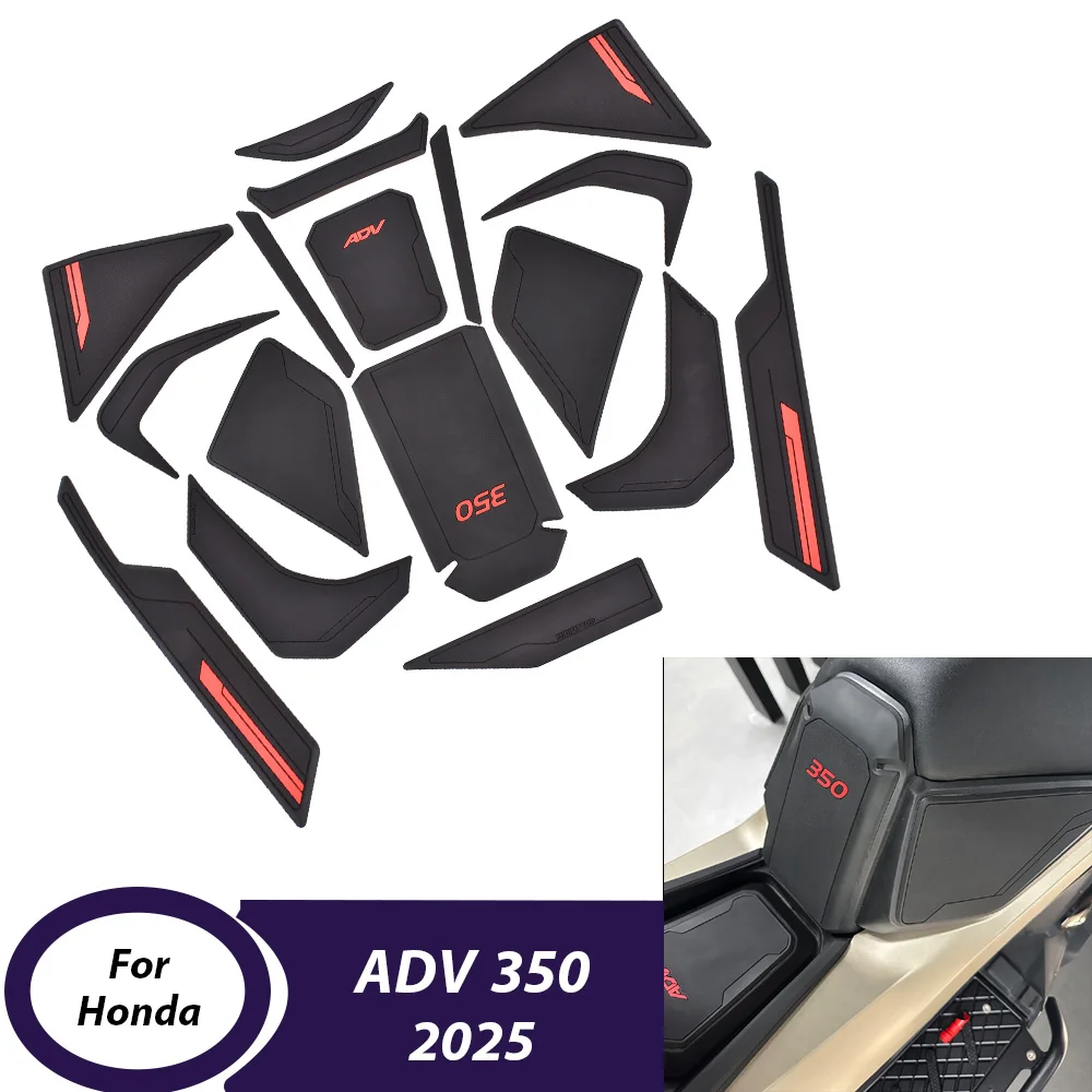 

Motorcycle Side Tank Pad Oil Gas Fuel Protector Cover For Honda ADV 350 2025 ADV350 Rubber Sticker Decal Motor Accessories