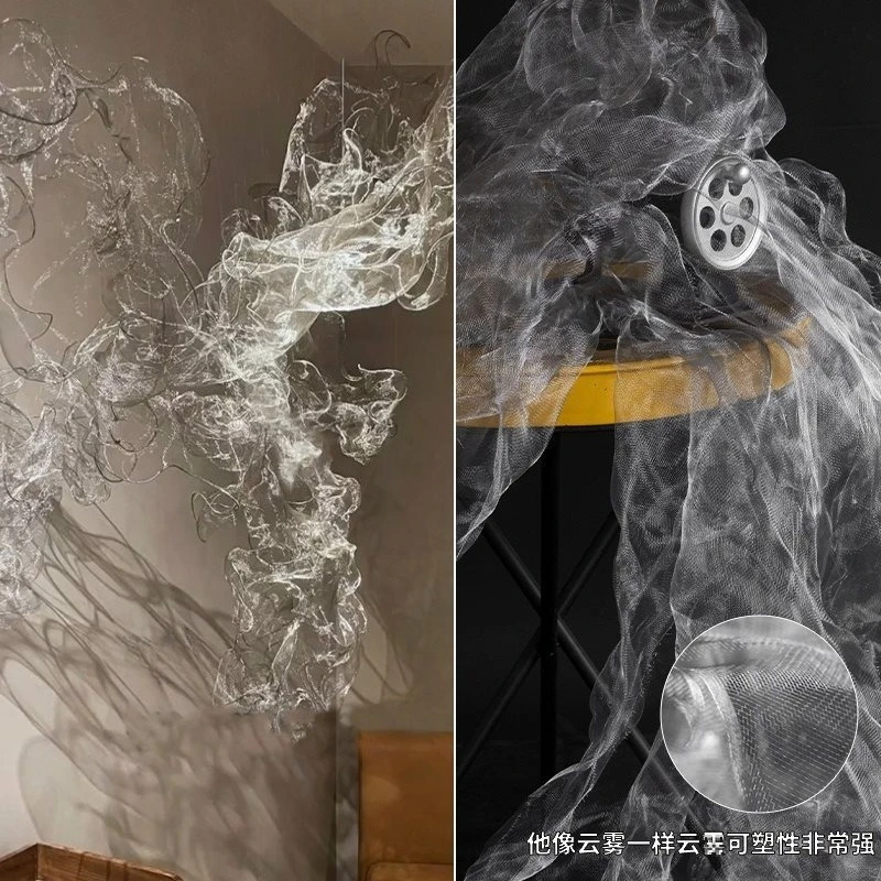 ​Pliable Metallic Mesh Fabric - Sculpting Wire Net for Designers, Artistic Cloud Veil Tulle for Craft & Decor