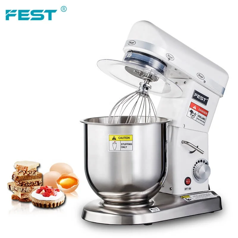 Professional 7L multifunction kitchen dough mixer food processor vertical cream butter egg and flour blender mixer electric