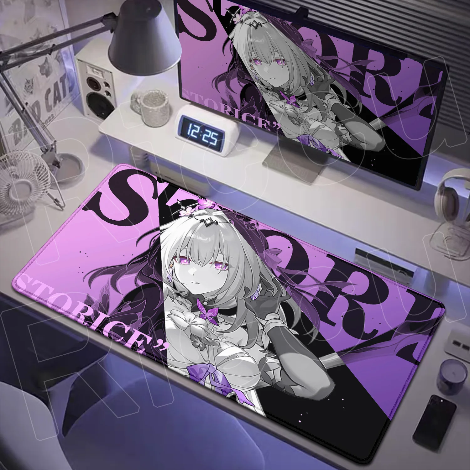 

Hot Gaming Honkai Star Rail New Mousepad Kawaii Anime Girls Castorice Natural Rubber Table Pad 40x90cm Stitch Edge Keyboard Mats