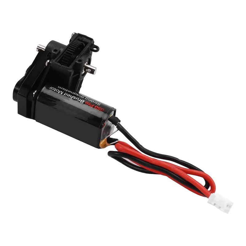 YSUN-Helical Gear Komplettes Getriebe mit 050 Bürstenmotor 50T für 1/24 RC Crawler SCX24 AX24 Upgrade