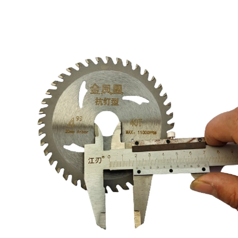 Hoja de sierra de aleación de acero de tungsteno, disco de corte Circular, herramienta de perforación giratoria para madera, plástico, aluminio y acero, 4 pulgadas, 30T, 40T