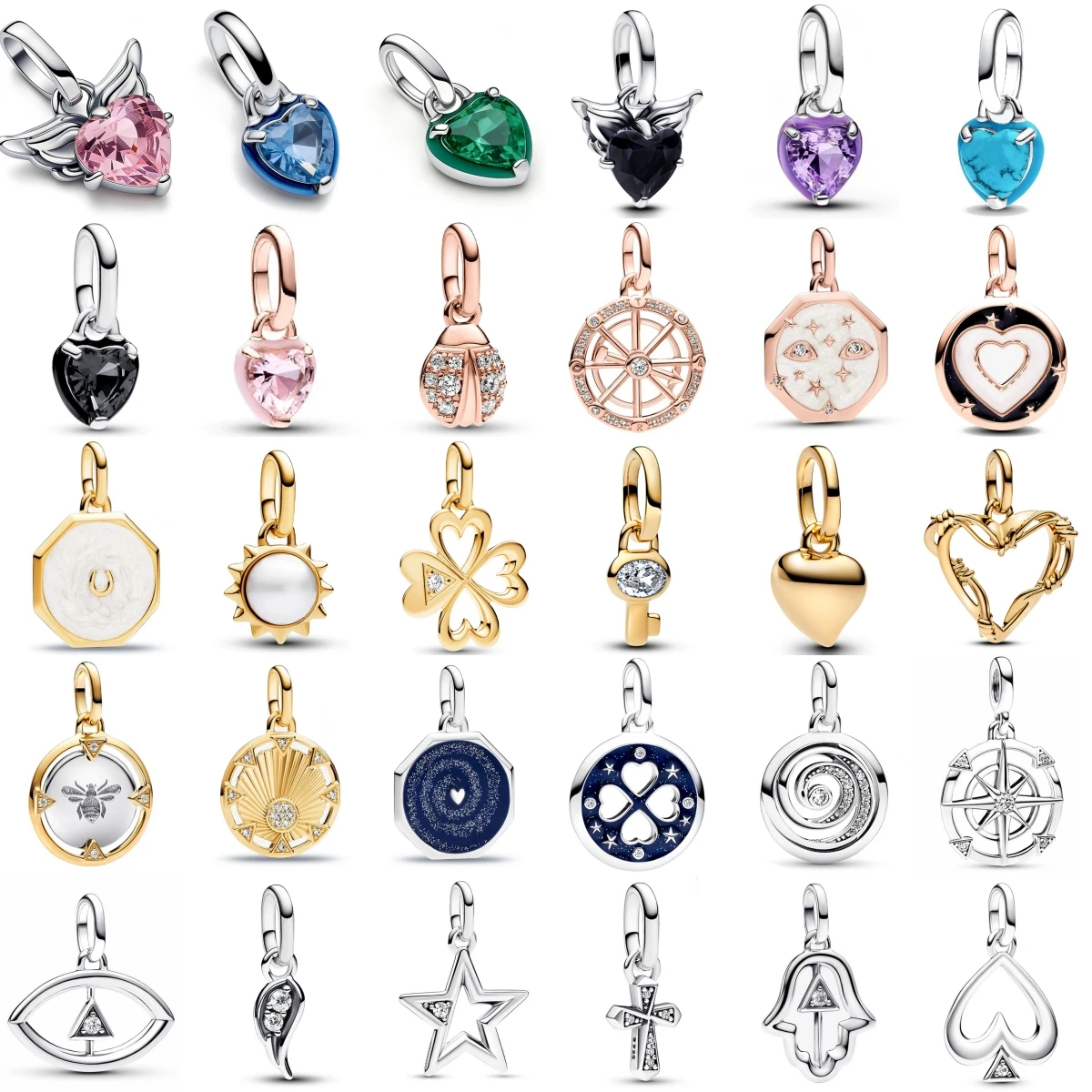 

Шармы из стерлингового серебра 925 пробы серии ME: звезды, солнце, пчелы для женщин, бусины для самостоятельного изготовления, подходят для браслетов и ожерелий, модные украшения