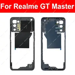 Middle Frame Housing For Realme GT Master RMX3360,RMX3363 Middle Frame Cover Holder Bezel with Side Buttons Parts