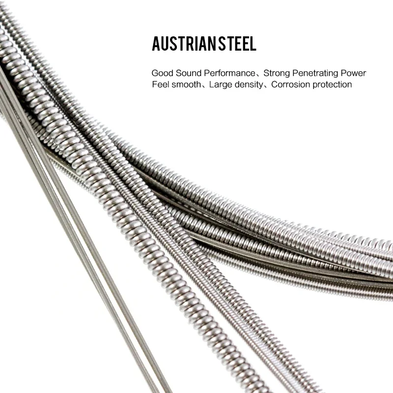 20 مجموعة Orphee سلاسل الغيتار الكهربائي الكربون الصلب سداسية سبائك النيكل المبتدئين ممارسة سلاسل الغيتار الكهربائي الملحقات