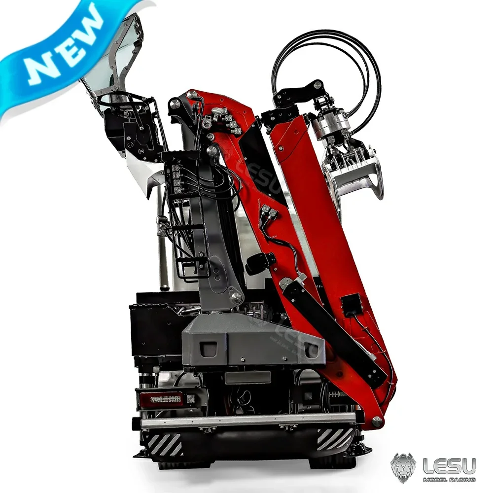 NEW 1/14 RC truck timber crane model FH16 6*6 hydraulic truck model with 360 degree rotating flying arm  8-way valve without cab