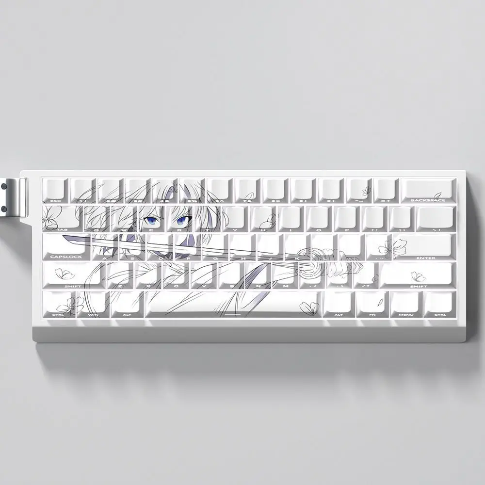73 Keys SHI Keycaps Anime Key Cap Set Cherry PBT Engraved SideTranslucent Keys for Mechanical Keyboard 61/65/68ND63Ace60made68