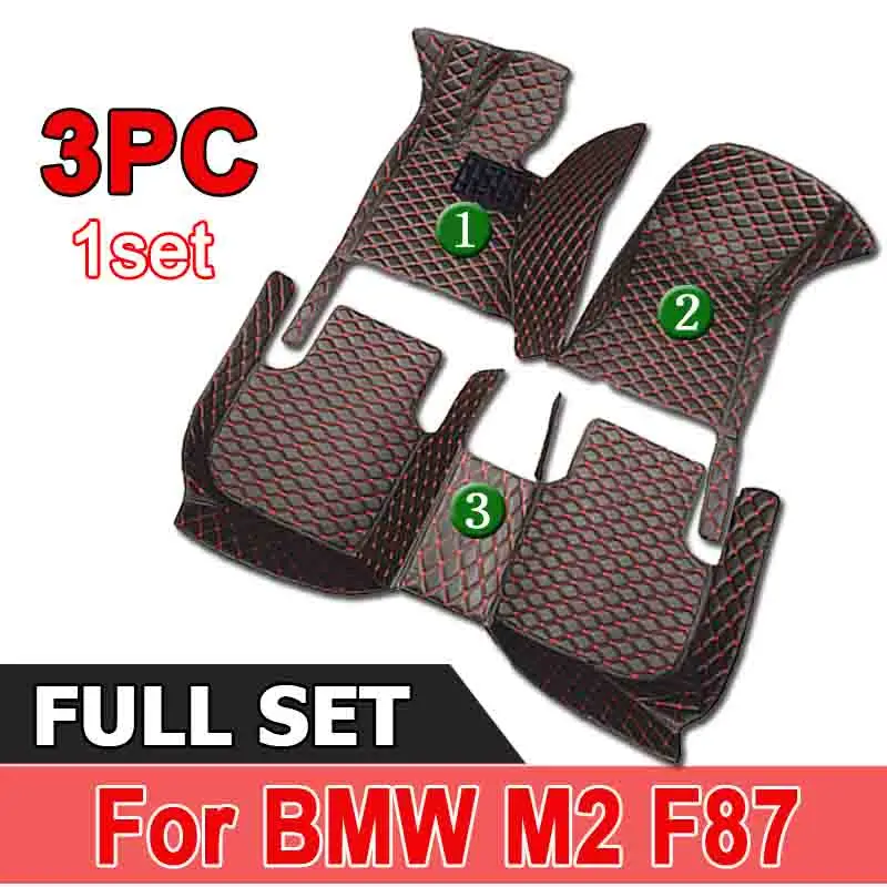 Car Carpet Floor Mat For BMW M2 F87 2016~2021 5 Seats Waterproof Pads Car Mats Full Cover Cubre Pisos Para Autos Car Accessories