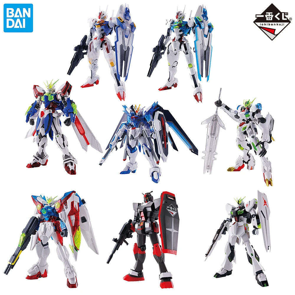 In-Stock BANPRESTO Ichiban KUJI Gundam Aerial, God Gundam, Rising Freedom, Barbatos, Wing Gundam Zero, RX78-2 and V Gundam Toys