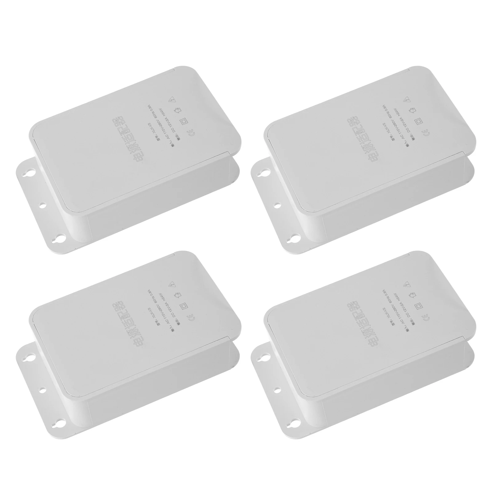 

4 Pcs Waterproof Monitoring Box Enclosure for Electronics Outdoor Sockets Plastic