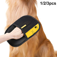 Pet Grooming Gloves Hair Remover Brush Pet Hair Remover Gloves for Dog Cat Rabbit with Long/Short/Curly Hair