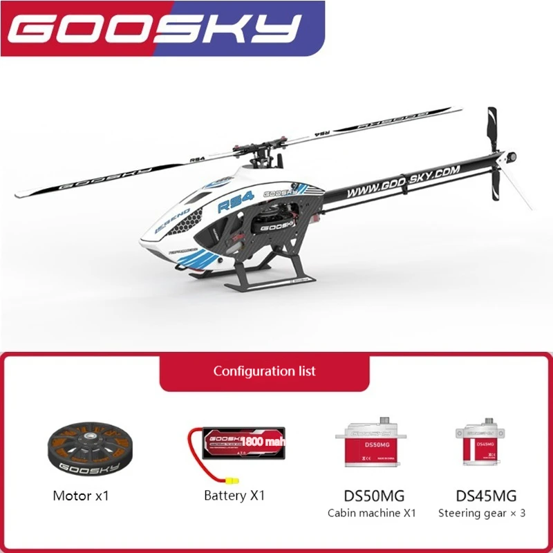 Nowy Goosky Valley Sky Technology Rs4 3d kaskaderski helikopter zdalnie sterowany model samolotu zabawka dla dzieci prezent