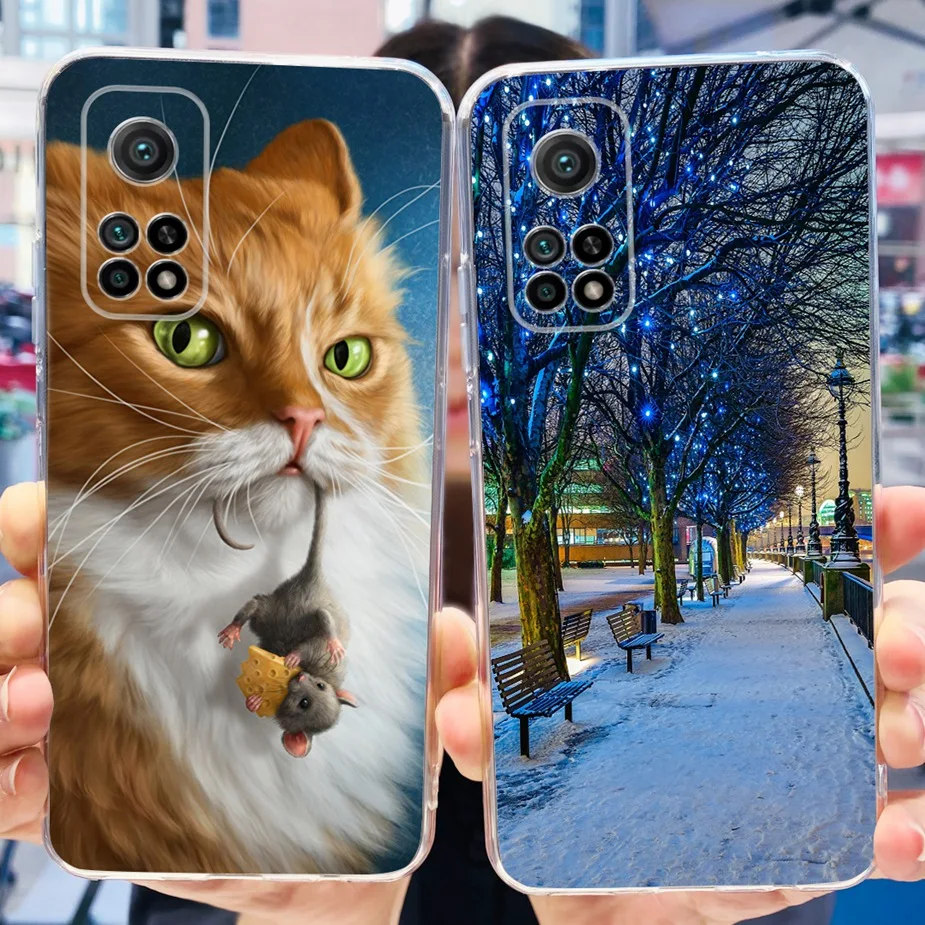 For Xiaomi Mi 10T 5G Case Luxury Painted Cover Clear Silicone Protective Shell For Xiaomi Mi 10T Pro Mi10T Phone Cases Soft Bags