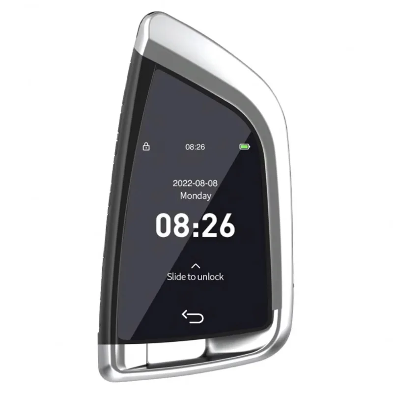 LCD Smart Vehicle Key Multi-Language Mechanical Spare Entry Lock Unlock with Mobile Function CF568