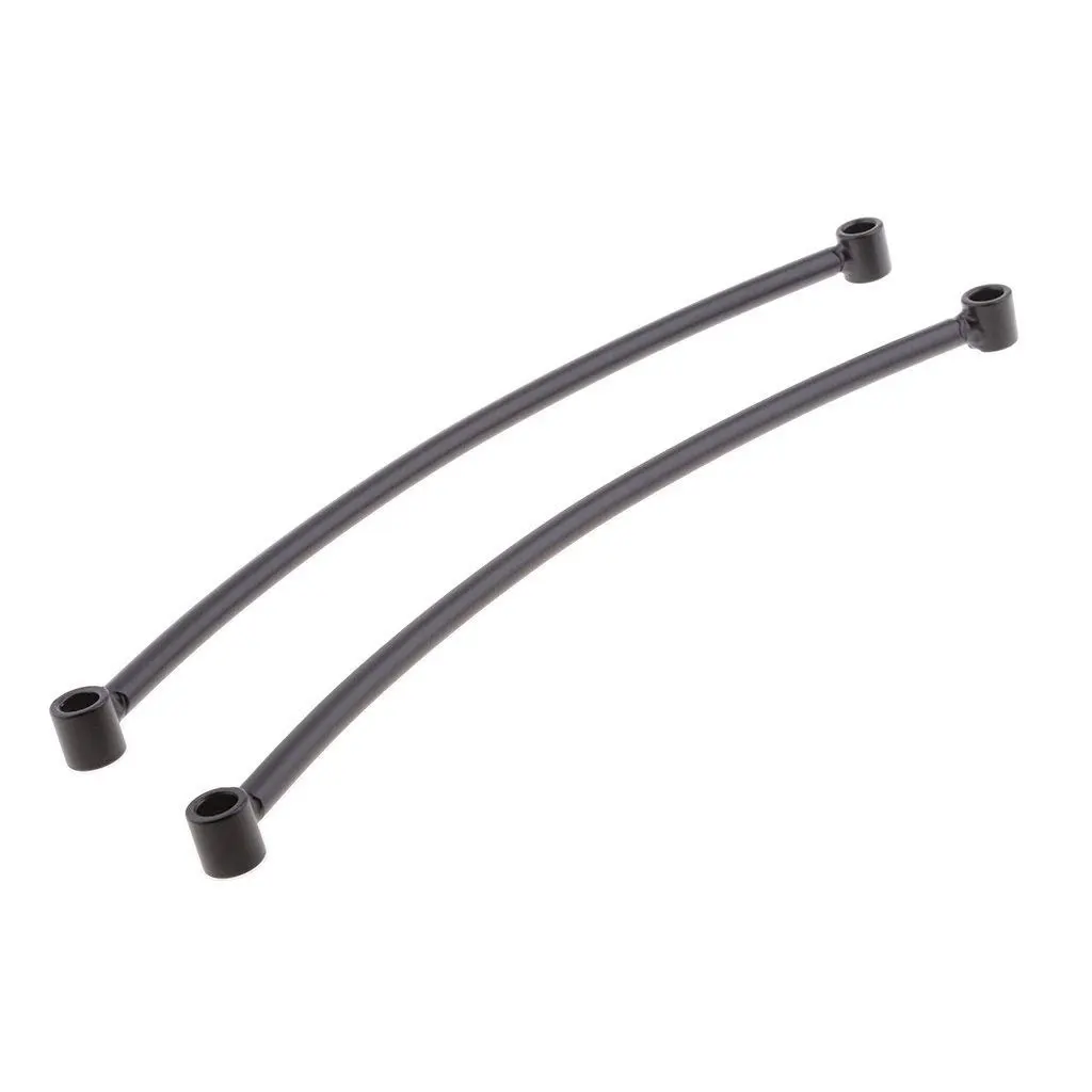 Pair Rear Fender Rail Support Bracket Mount Holder for Harley Cruiser Cafe Bobber - Black