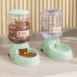 New Pet Automatic Feeding And Drinking Dispenser High Capacity Plastic Feeding Bowl For Cat Dog Pet Supplies