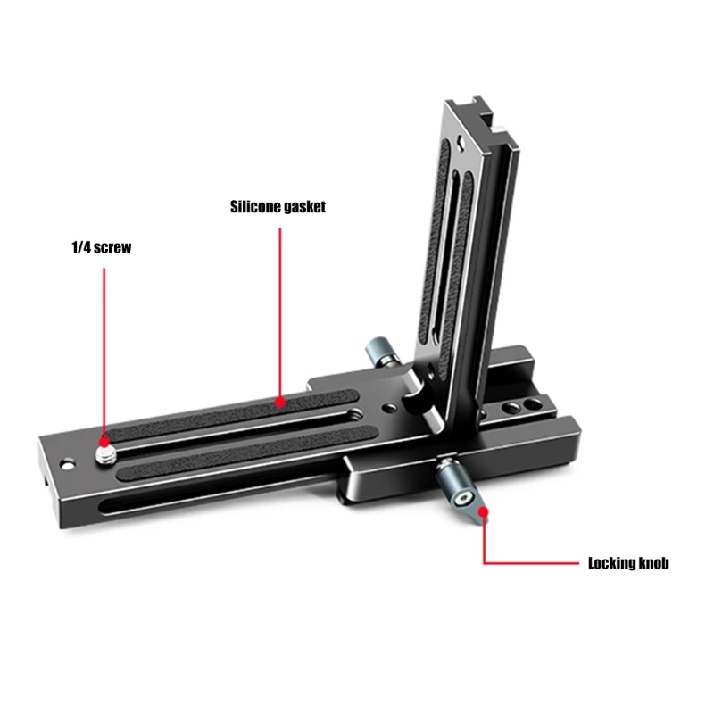 Y1UB Aluminum L Bracket Camera Quick Release Plate for Vertical Horizontal Switching