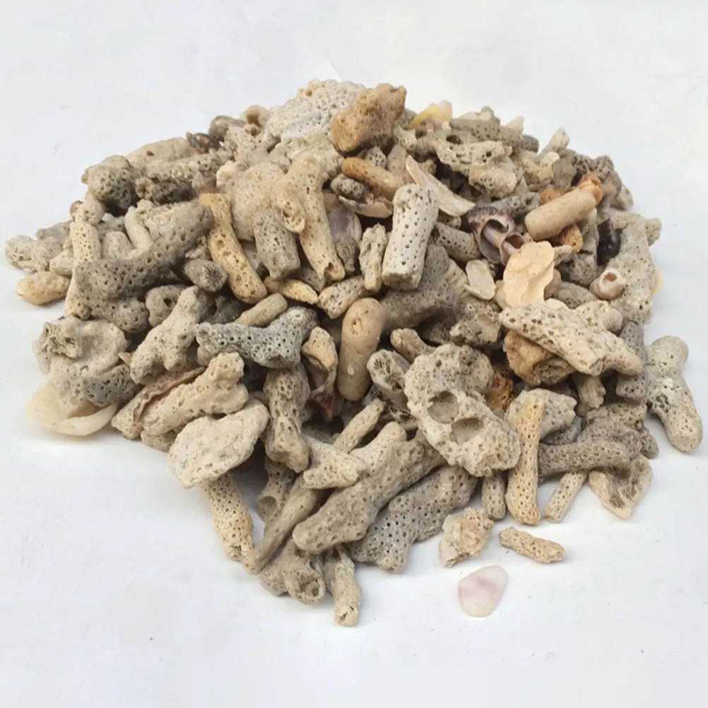 

3pcs Filter Material 2-6cm Coral Sand Aquarium Fish Tank Durable Reusable Decorative Filtration