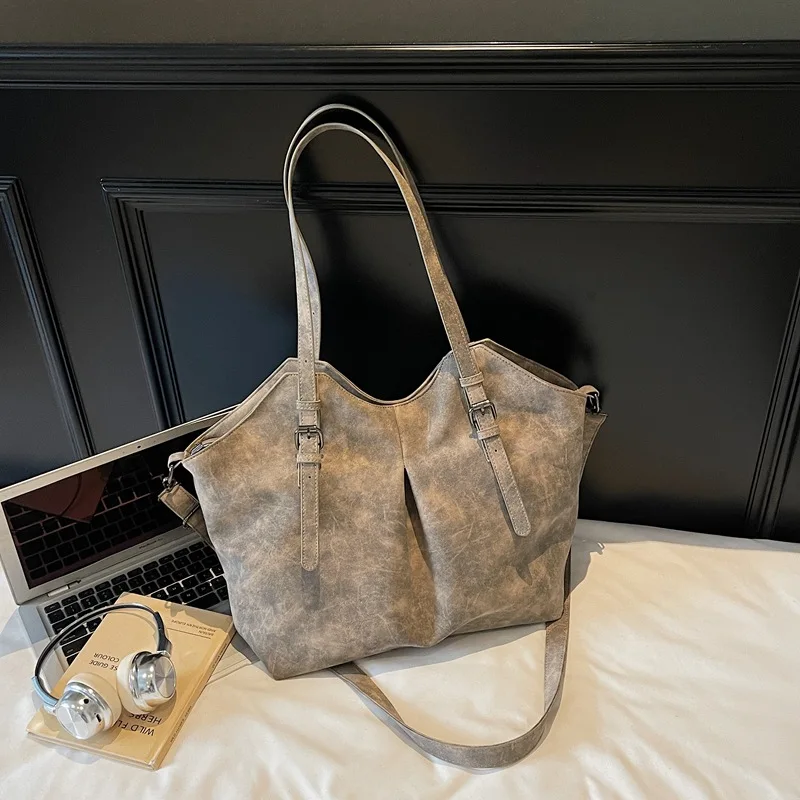 

2025 Matte Commuter Tote Bag for Women Minimalist Shoulder Crossbody Purse Fashionable Handbag