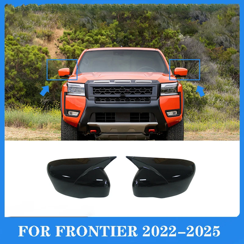ABS For NISSAN FRONTIER 2025-2022 Pickup Rearview Mirror Cover Side Mirror Mirror Housing Trims Protect Car Styling Accessories