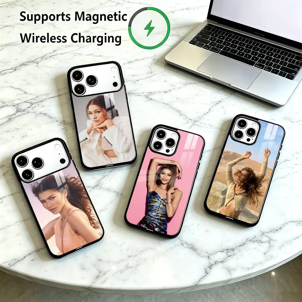 Zendaya A-Actress  Phone Case For iPhone18 17,16,15,14,13,12,11 Plus,Pro Allows magnetic wireless charging Gift