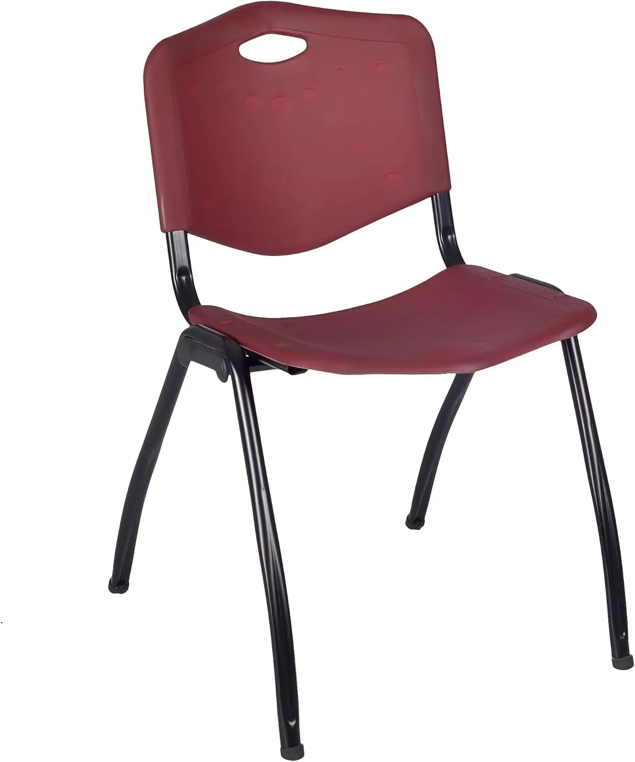 Kahlo-Round Breakroom Tabela Set, 48 ", cinza, cromo, Borgonha