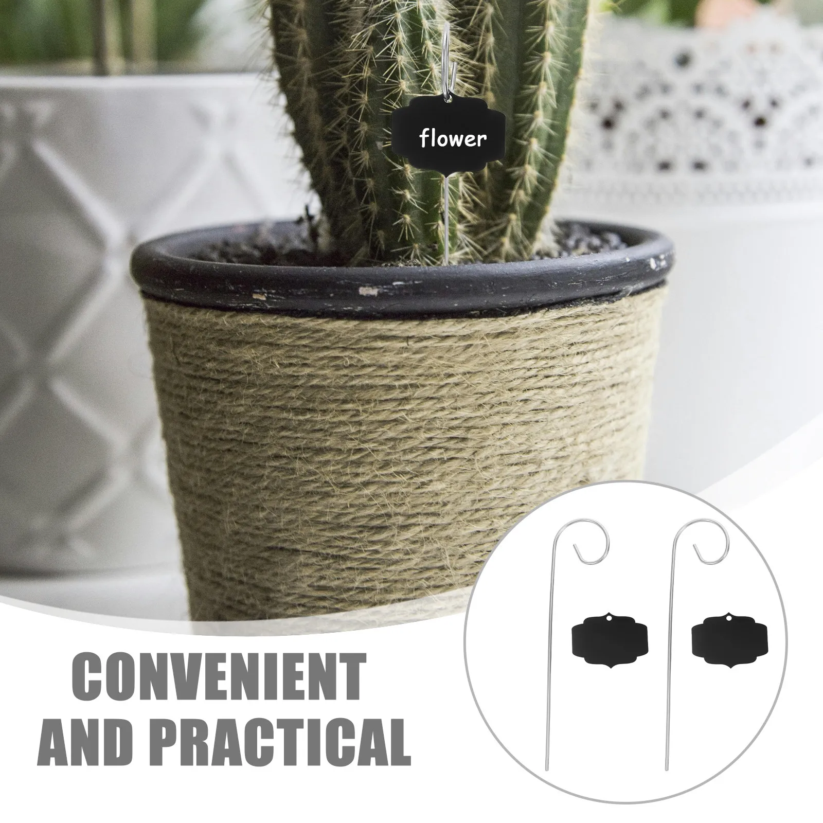 20Sets Plant Labels Small Chalkboard Tags Acrylic Garden Plant Markers Reusable Nursery Labels for Potted Plants Herbs Flowers