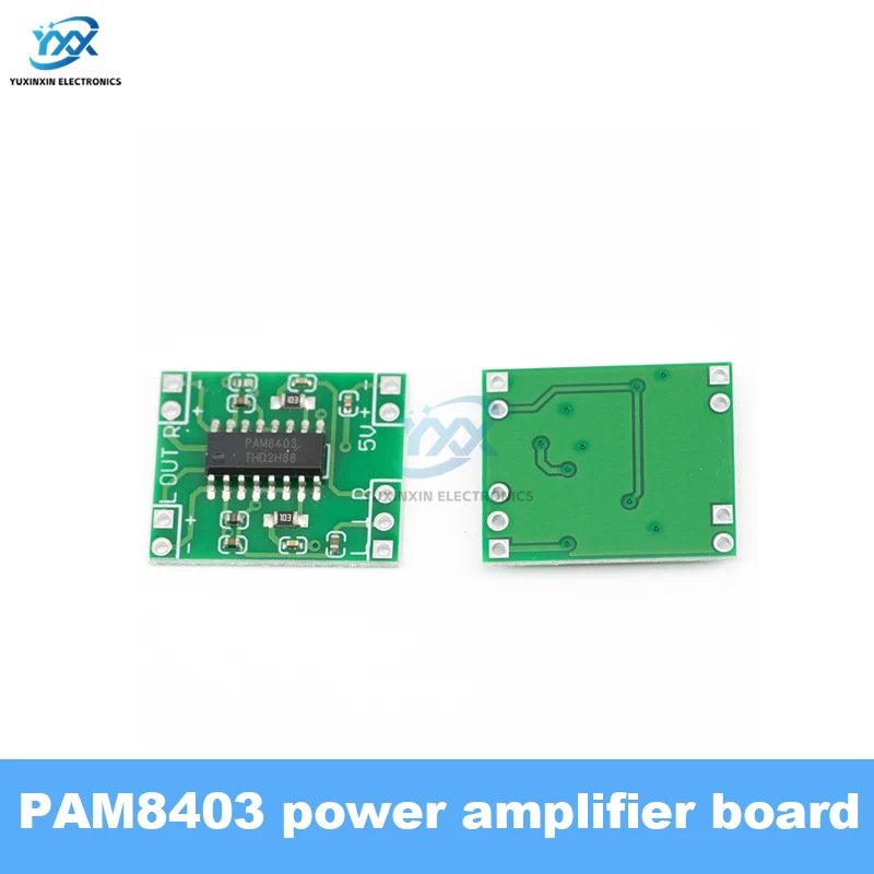 1/3/5/10PCS PAM8403 Super Mini Digital Amplifier Board Class D Digital Amplifier Board 2x3W Efficient 2.5 to 5V USB Power Supply