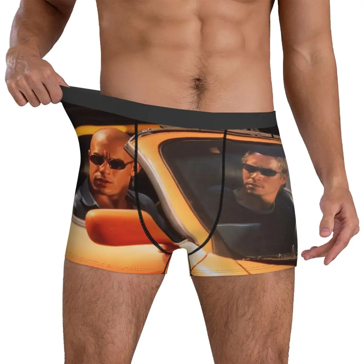 

Fast And Furious Stage Photo Shorts Briefs Underwear Hot Sale Men Funny Boxer Shorts Printed Large Size Panties