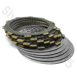 Motorcycle Clutch Friction Separator Drive Steel Plate Kit For Honda NX250 MD21 1988-1993 XR 250 R 1986-1995 XR250R 1994-2004