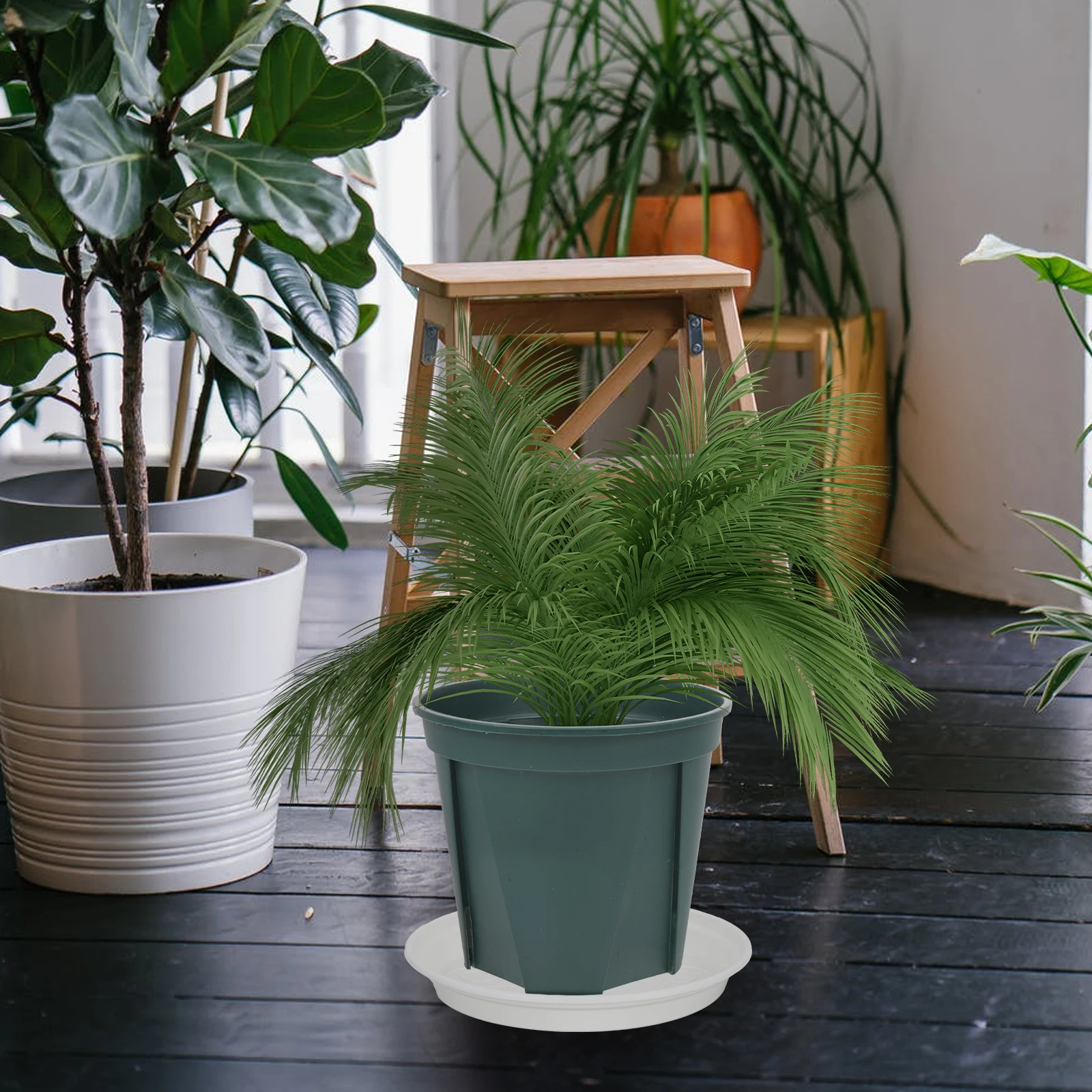 

Plates Thickened Plastic Flower Pot Tray Drip Trays for Plants Planter Indoor Pots