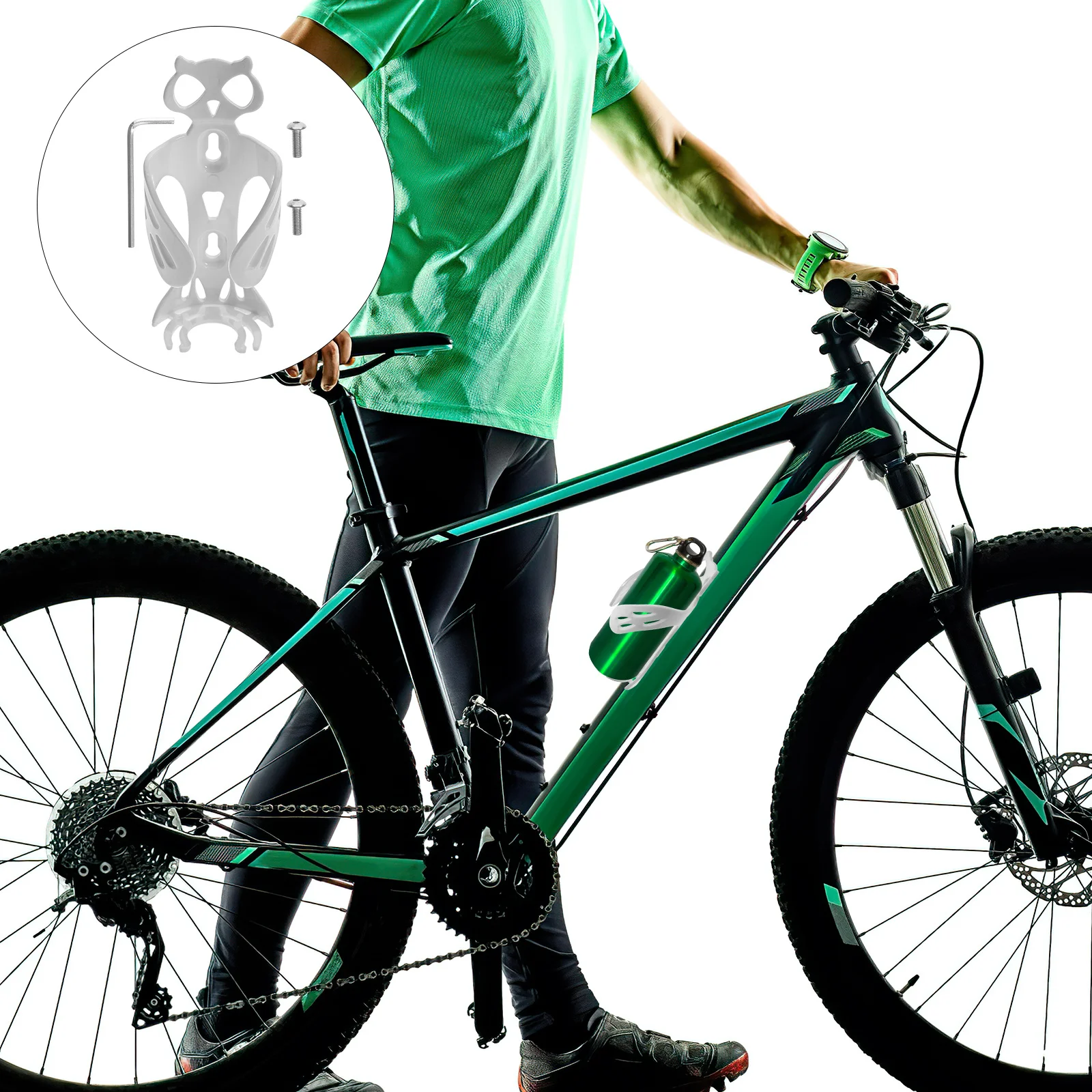 

1 set Bike Bottle Cage Durable Bicycle Cup Holder For Mountain Bike Water Bottle Holder Outdoor Cycling Riding Use