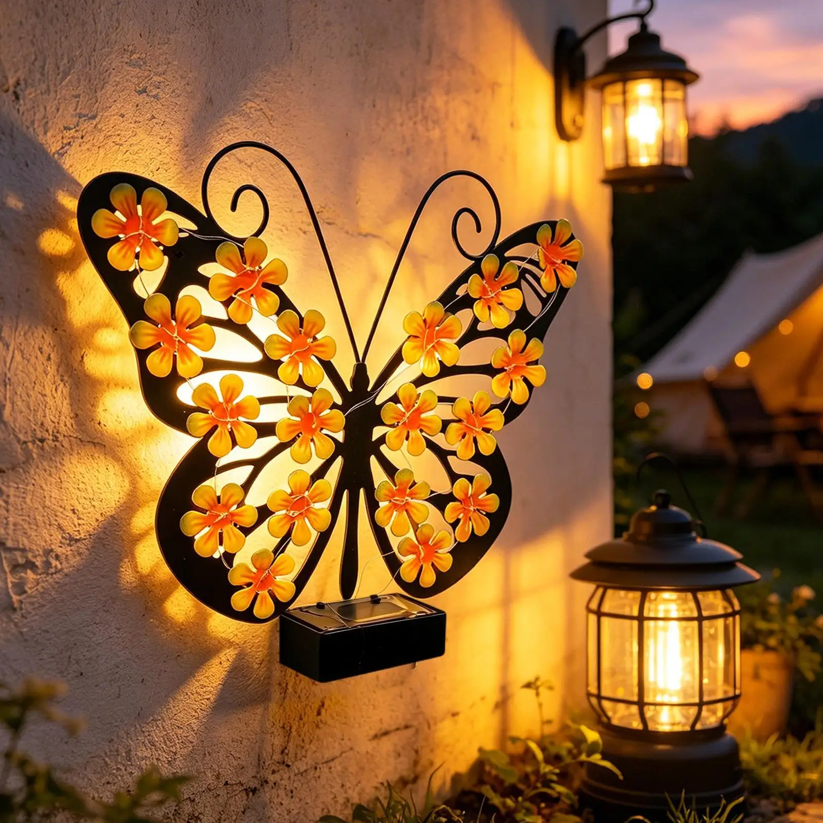 LED-Solar-Wandleuchten aus Met – Lighting Metal Wall Decor Bewertung und Preis