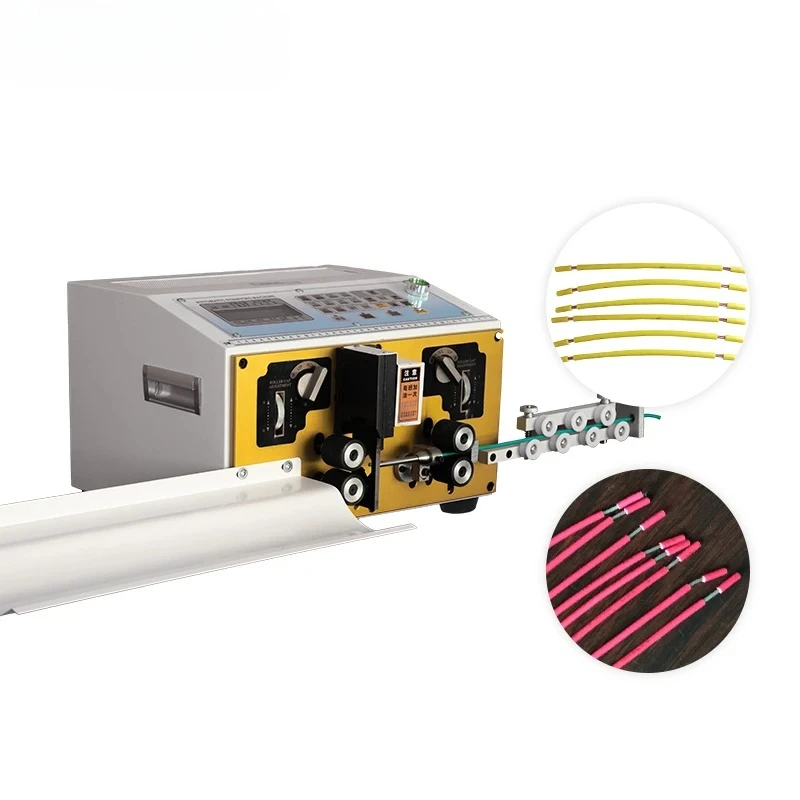 

TR-808 Small Double Wire cutting and Stripping Machine 1.5-4mm2 BVR multi-strand soft and hard wire Cable Stripping Machine Tool