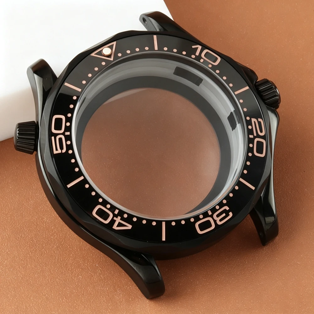41mm NH35 Watch Case 316L Stainless Steel Strap Bracelet For NH35 NH36 Automatic Movement 31mm Dial Seamaster 300 Watch Parts