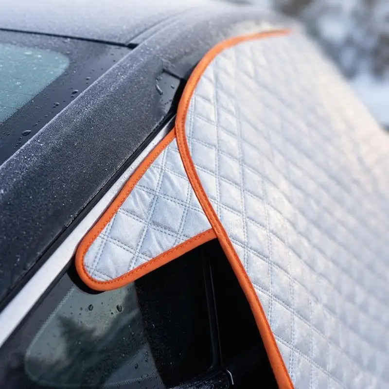 Car Rear Windshield Snow Cover Quick Remove Anti Frost Ice Waterproof Winter Shield for SUV Sedan Outdoor Parking