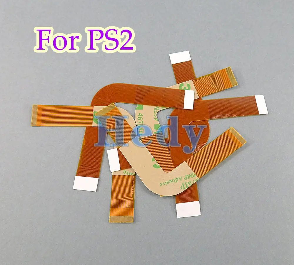 2Pcs Flex สายริบบิ้นแบนแบบยืดหยุ่นเลเซอร์เลนส์การเชื่อมต่อ9W 90000สำหรับ Playstation 2 PS2คอนโซล7W 70000