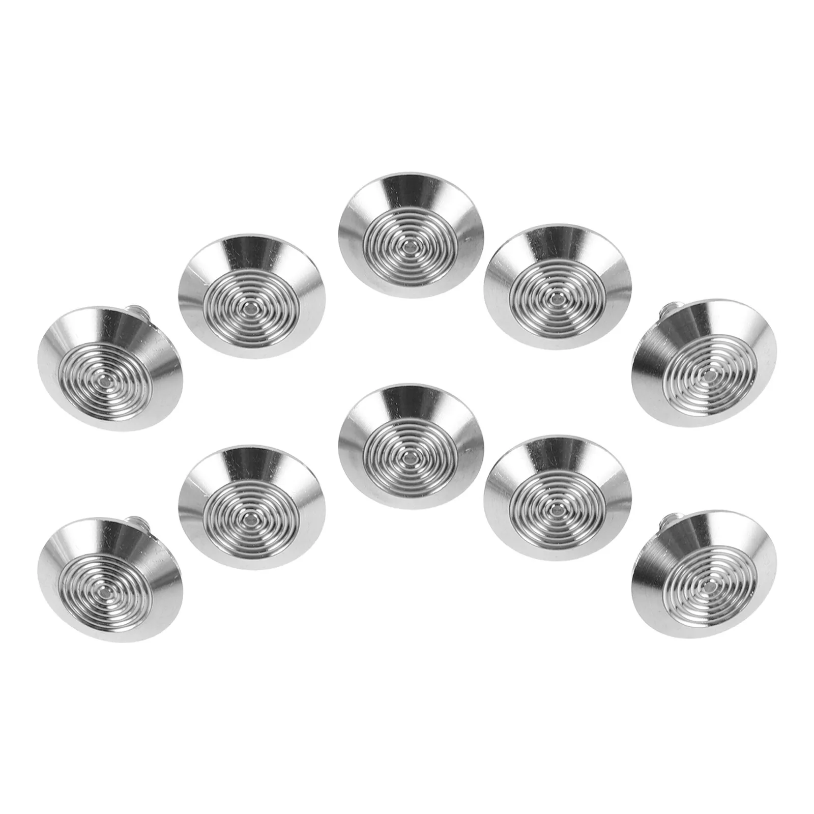 10Pcs Stainless Steel Blind Tactile Studs 0.98 Inch for Sidewalk Safety Indicators Public Pathway Pavement Guide Nails