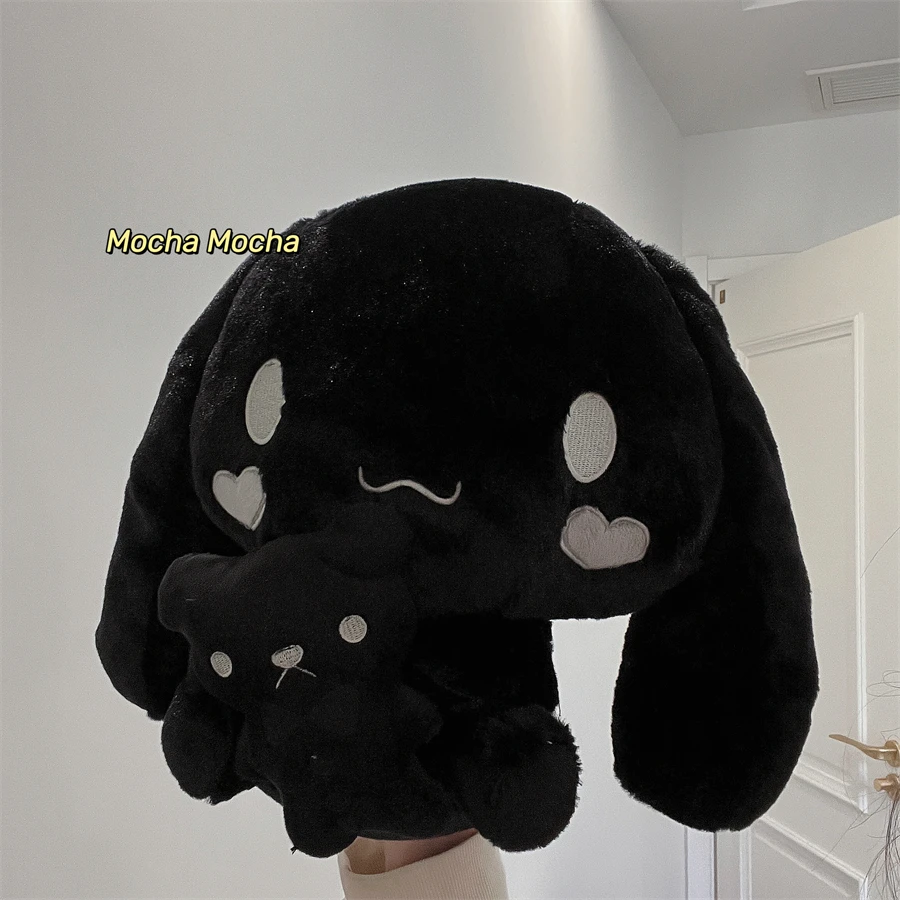 Sanrio Black Cinnamoroll Plush Toy Cute Creative Dark Cinnamoroll Plushies Kawaii Stuffed Black Dog Doll Birthday Gifts For Girl