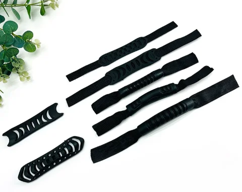 

Black plastic handles, webbing handles
