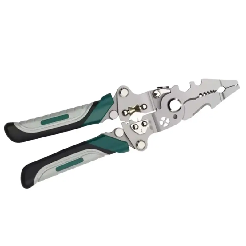 SYW-Industrial Quality Multi-Functional Folding Pliers For Wire Stripping, For Wire Splitting, Winding- Electrician' S Special T