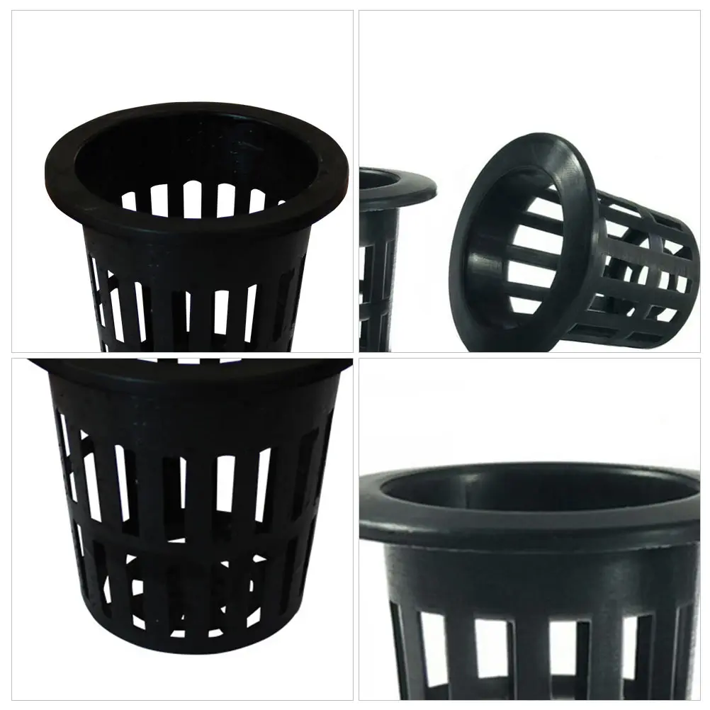 

100pcs Hydroponic Cultivation Basket Water Culture Planting Cup Plastic Drainage Rooting Trays for Garden Balcony Nursery Use